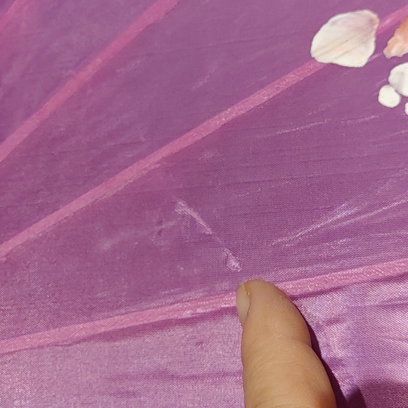 Hand Painted Oriented Umbrella - Picture 10 of 10